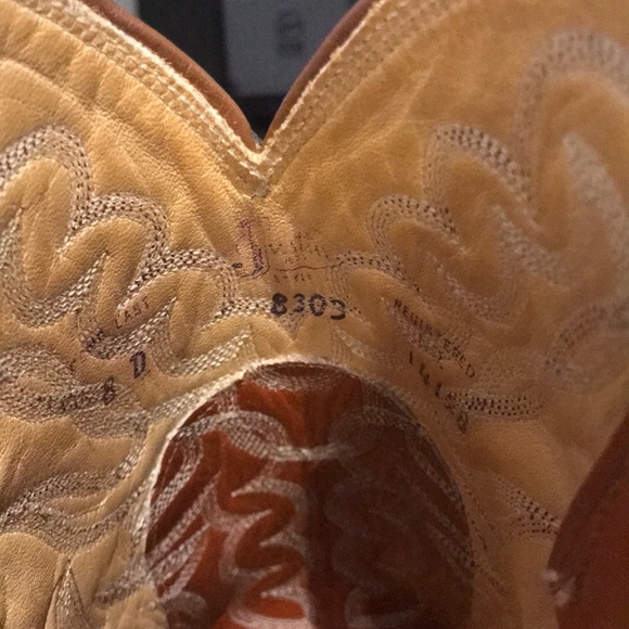 Justin boots #8303 lizard skin 8 - Picture 2 of 5